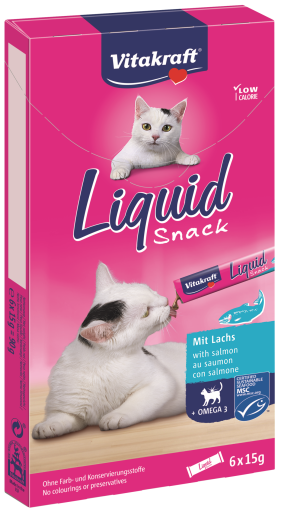 Cat Liquid Snack Salm&oacute;n + Omega 3