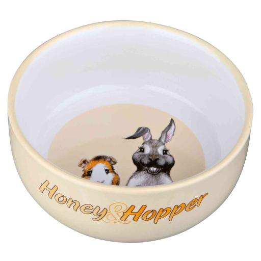 Comedero de cer&aacute;mica para roedores Honey & Hopper