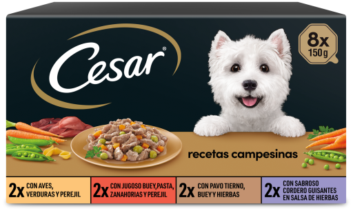 Comida H&uacute;meda para Perros Multipack Recetas Campesinas en Salsa