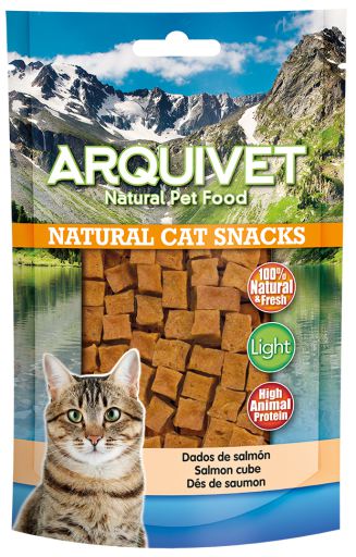 Snack Natural para Gatos Dados de Salmón Snack Natural para Gatos Dados de Salmón