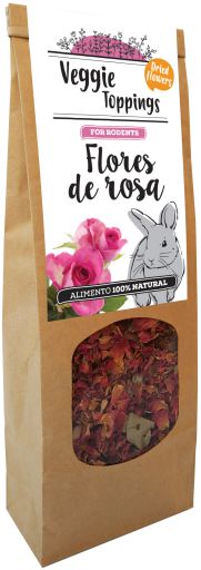 Snack para Peque&ntilde;os Mam&iacute;feros Veggie Toppings Flores de Rosa