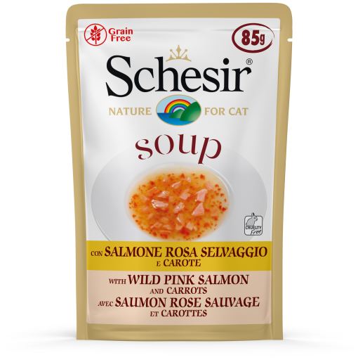 Sopa Gato Salmón Rosado Salvaje y Zanahorias Sopa Gato Salmón Rosado Salvaje y Zanahorias