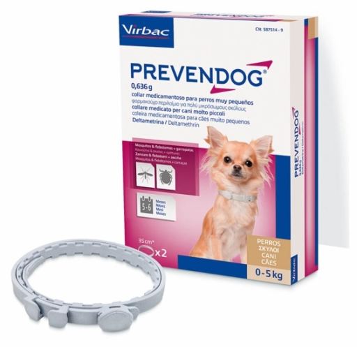 Collar Antiparasitario para Perros Muy Pequeños (-5 Kg) (0,636g)