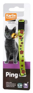 Art sportiv Collar Gato Flores verdes Art sportiv Collar Gato Flores verdes