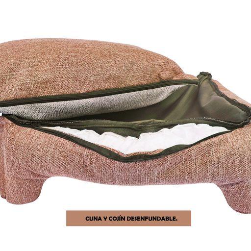 Yagu manta cubre sofá con cojín topos rosa 